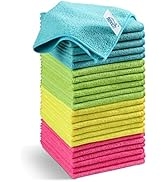 HOMEXCEL Microfiber Cleaning Cloth,24Pack Cleaning Rag,Cleaning Towels with 4 Color Assorted,11.5...