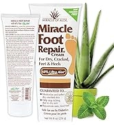 Miracle Foot Repair Cream, 8 oz Repairs Dry Cracked Heels and Feet, Diabetic-Safe, 60% Pure Ultra...