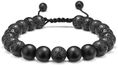 Black Matte Agate&Lava Rock Bracelet