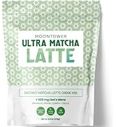 Mushroom Matcha Latte by Moontower - Ceremonial Matcha Powder with Organic Lions Mane Mushroom, I...