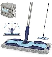 Microfiber Floor Mop Dust Mops for Floor Cleaning - MEXERRIS Hardwood Floor Mop with Adjustable H...