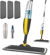 Mops for Floor Cleaning, Spray Mop with Refillable Bottle and 3 Washable Microfiber Pads Home for...