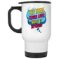 14 Oz White Travel Mug