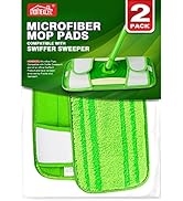 HOMEXCEL Microfiber Mop Pads Compatible with Swiffer Sweeper Mops, Reusable and Machine Washable ...