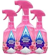 Astonish Daily Bathroom Shower Shine Cleaning Spray 3 Pack - Hibiscus Blossom Limescale Remover S...