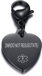 Black Keychain-dnr(do not resuscitate)