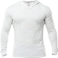 White Solid Hoodie