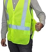 NYOrtho High Visibility reflective Vest - Breathable Mesh Security Mesh Jacket Lightweight, Does ...