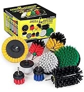 Drill Brush Power Scrubber by Useful Products - Carpet Cleaner - Car Cleaning Brush Kit - Grill B...