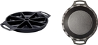 Wedge Pan + Pie Pan, Black