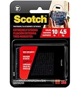 Scotch RF6731 Interlocking Fasteners 1 in x 3 in, Strips, 1"x3", Black, 2 Count