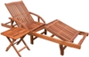 1 Pcs Sun Lounger With Table