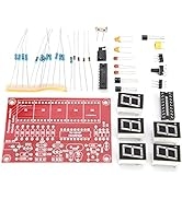 1Hz-50MHz Frequency Counter Module, Crystal Oscillator Tester DIY Module Kit with 5 Digits Digita...