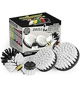 Drillbrush Automotive Soft White Drill Brush - Leather Cleaner - Car Wash Kit - Car Cleaning Supp...