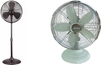 Stand Floor Fan + Retro Table Fan