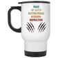 14 Oz White Travel Mug