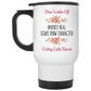 14 Oz White Travel Mug