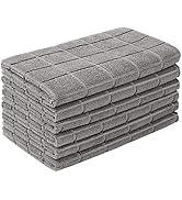 HOMEXCEL Kitchen Towels 6 Pack,Soft and Super Absorbent Microfiber Dish Towels,Lint Free Waffle W...