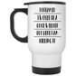 14 Oz White Travel Mug