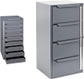 Cabinet 611-95 + Steel Cabinet, Grey