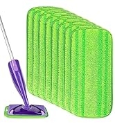 HOMEXCEL Microfiber Mop Pads Compatible with Swiffer Wet Jet,Reusable Machine Washable Swiffer We...