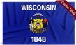 Wisconsin flag 3-Ply Double Sided 3x5 FT