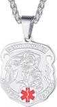 04. Saint Michael Shield-Silver-Custom