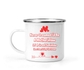 12 Oz White Camping Mug