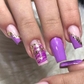 Purple long nails y736