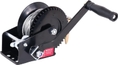 1600lb Steel Cable Winch - Black