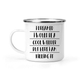 12 Oz White Camping Mug