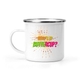 12 Oz White Camping Mug