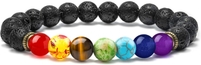 Lava rock & Chakra Bracelet