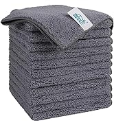 HOMEXCEL Microfiber Cleaning Cloth, 12 Pack Premium Microfiber Towels for Cars, Lint Free, Scratc...