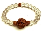 W/ Quartz Beads 5 Mukhi Rudraksh