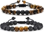 Tiger eye&Lava Rock Bracelets