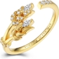 Gold Wheat Ears Leaf Ring