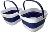 White/Navy Blue (Set of 2)