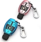 Key Case + Metal Key Chain(pink + Blue)