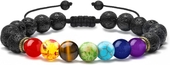 Chakra&Lava Rock Bracelet