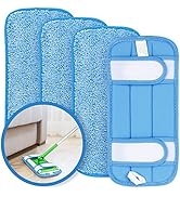 HOMEXCEL Microfiber Reusable Mop Pads Compatible with Swiffer Sweeper- Machine Washable Microfibe...