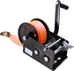 2000lb Webbing Orange Winch-Black