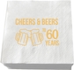 Cheers & Beers to 60 Years - White & Gold (50pcs)