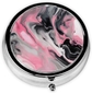 Pink Abstract Ink Marble Gray Artistic