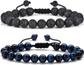 Lava Rock&Blue Tiger Eye Bracelets