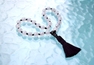 White Agate Quarter Mala