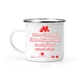 12 Oz White Camping Mug