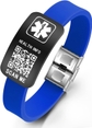 Adjustable wristband+Square buckle-Blue