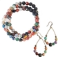 Terra Wrap Bracelet + Earrings & Mixed Gemstone