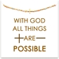 With God all things are possible